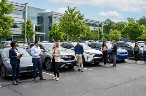 Customer getting answers about their car loan